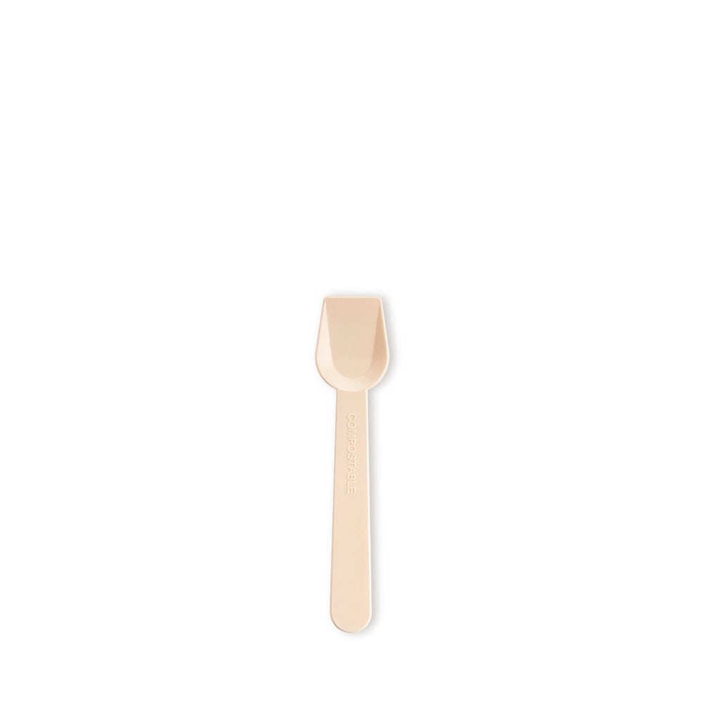 COMPOSTABLE SPOON PLA FULL COLOUR BEIGE 9.6 CM (10 Kg / BOX)