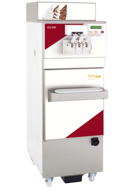 IceTeam1927 Soft Ice Cream Machine – 603 BIB Floor Standing Double Flavor