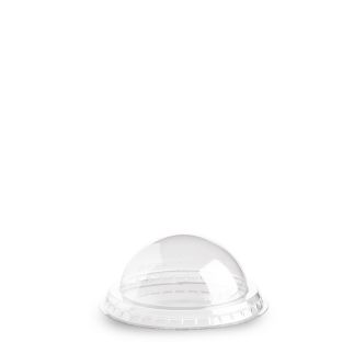 DOME LID R-PET TRANSPARENT, 15.7cm box of 800pce (8bags of 100)