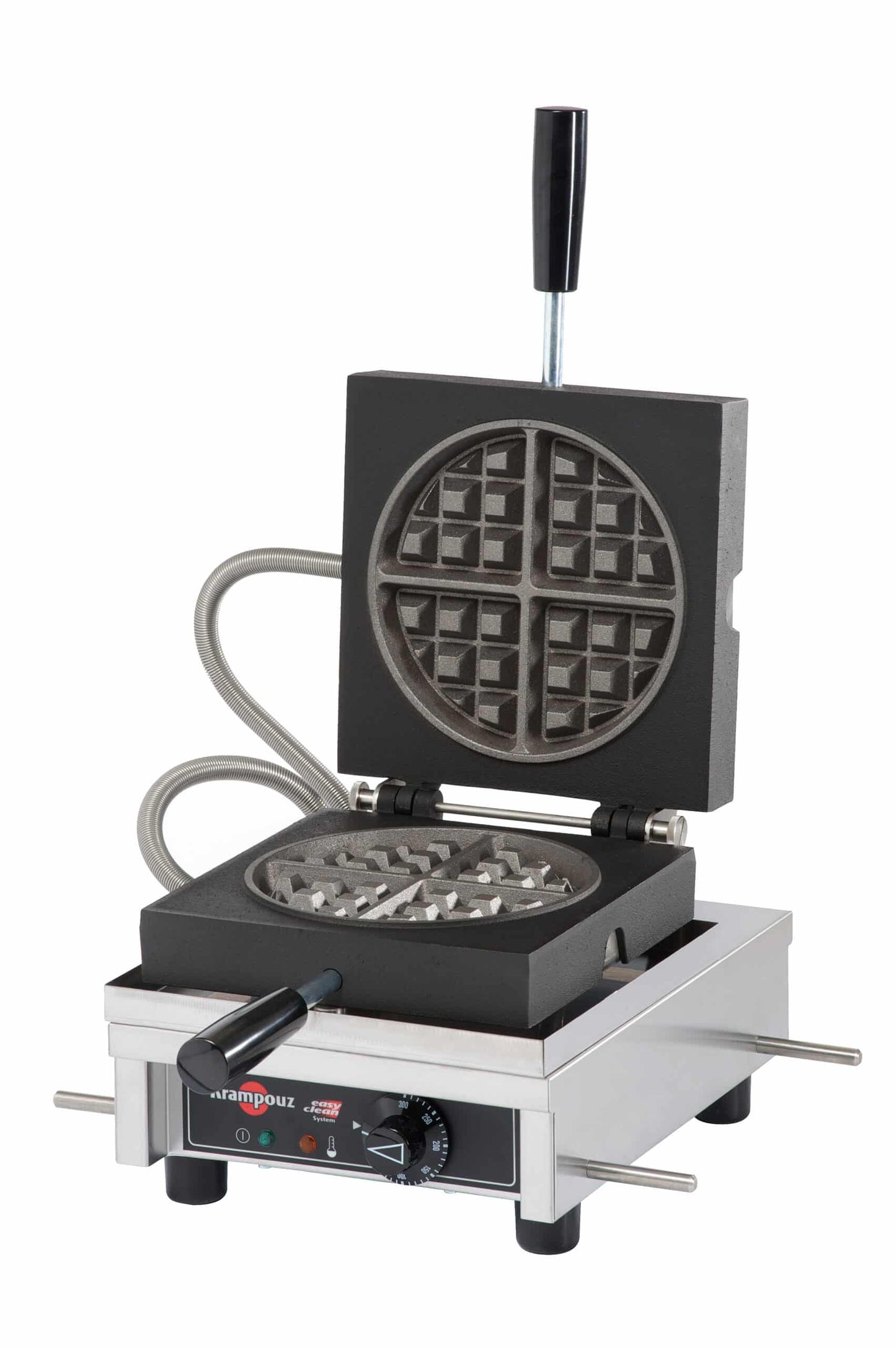 WECACCCO – 4x8 Round Waffle Maker (90° Opening)